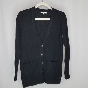 Madewell Black Wool Cardigan Sz M